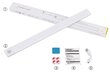 LED šviestuvas su judesio davikliu 40 cm - sidabrinės spalvos цена и информация | LED juostos | pigu.lt