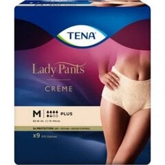 Трусики-подгузники для взрослых женские Tena Lady Pants Plus Creme M, 9 шт цена и информация | Подгузники, прокладки, одноразовые пеленки для взрослых | pigu.lt
