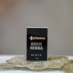 Antakių dažai Belamu Brow Henna, Black, 10 g цена и информация | Карандаши, краска для бровей | pigu.lt