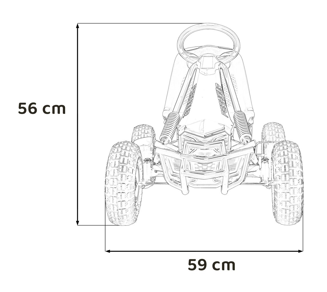 Minamas kartingas Gokart, mėlynas kaina ir informacija | Žaislai berniukams | pigu.lt