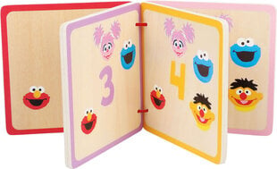 Medinė knygelė skaičiai ir spalvos Sesame Street Small Foot цена и информация | Игрушки для малышей | pigu.lt