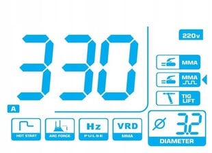 Inverterio suvirinimo aparatas Red Technic RTSIT0004, 230V, 20-330 A kaina ir informacija | Suvirinimo aparatai, lituokliai | pigu.lt