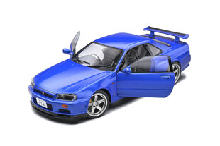 Modelis automobilis Nissan Skyline R34 GT-R 1999, 1:18 kaina ir informacija | Kolekciniai modeliukai | pigu.lt