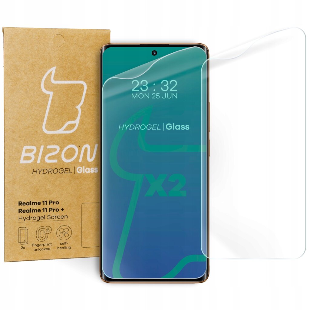 Bizon Glass Hydrogel цена и информация | Apsauginės plėvelės telefonams | pigu.lt