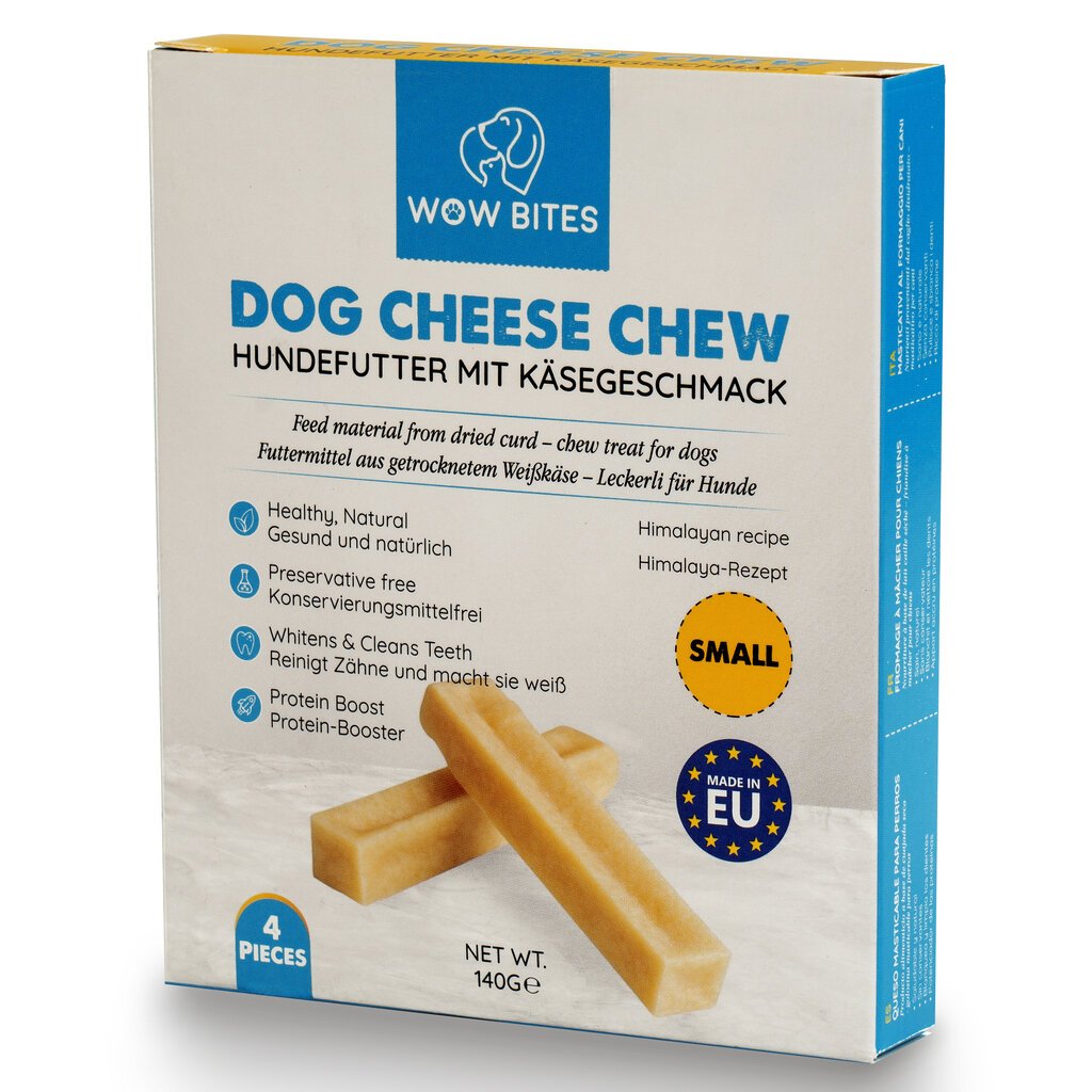Wow Bites sūrio kaulai šunims, S, 4 vnt., 140g kaina ir informacija | Skanėstai šunims | pigu.lt