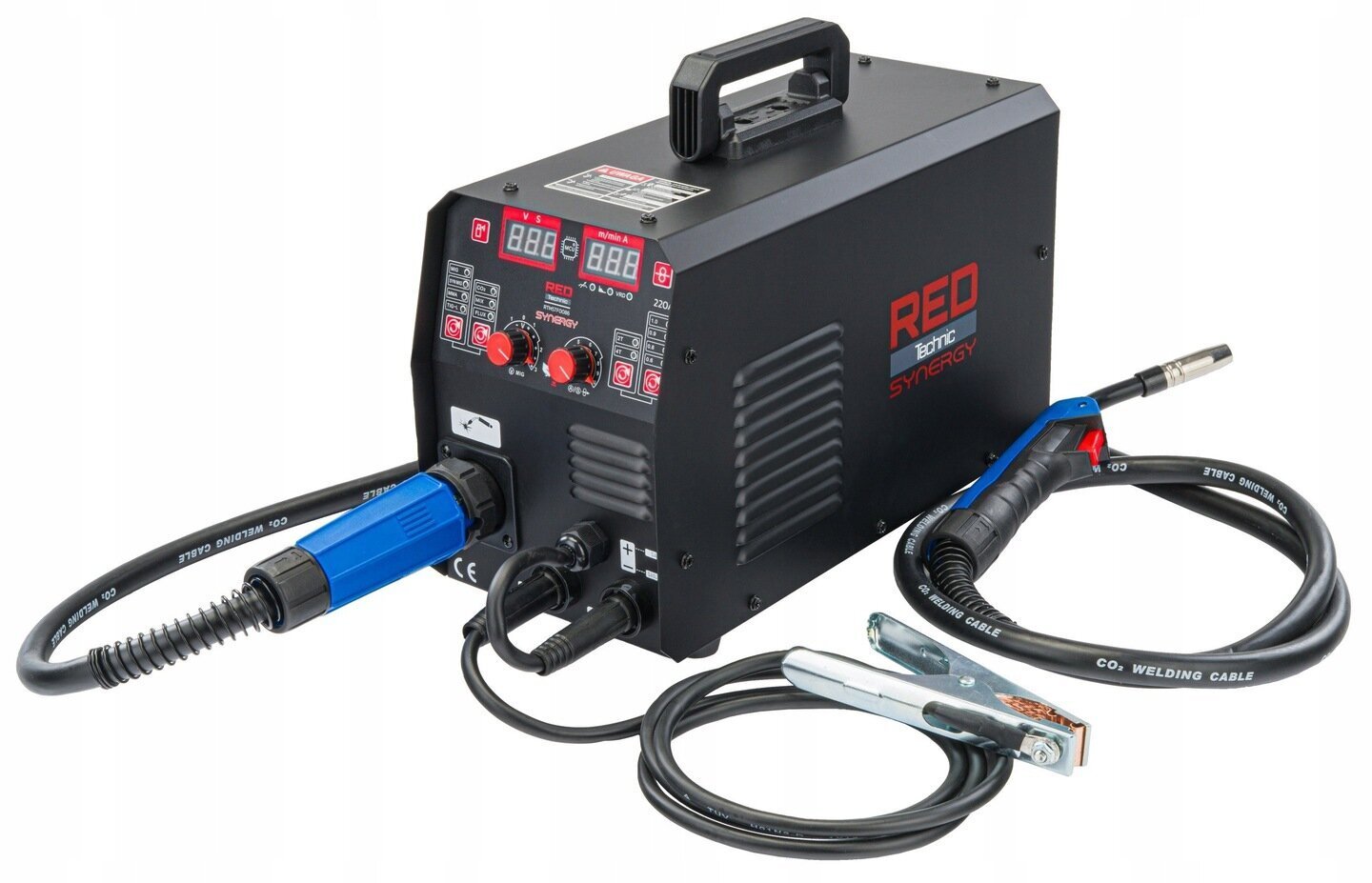 Suvirinimo aparatas su priedais Red Technic RTMSTF0086, 230V, 30-220A kaina ir informacija | Suvirinimo aparatai, lituokliai | pigu.lt