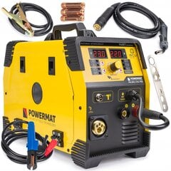 Suvirinimo aparatas Powermat PM-IMG-220L-PRO, 230V, 30-220A kaina ir informacija | Suvirinimo aparatai, lituokliai | pigu.lt