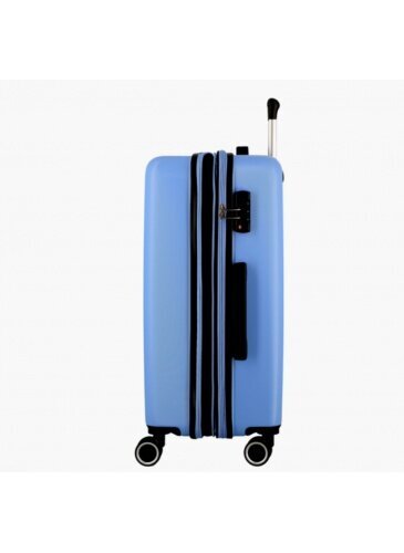 Vidutinis lagaminas Jump Stripe-Band, M, mėlynas kaina ir informacija | Lagaminai, kelioniniai krepšiai | pigu.lt
