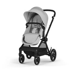 Cybex "Eos Basic 3-in-1" kūdikių nešynė juoda + adapteriai + "Aton B2" I dydžio automobilinė kėdutė Lava Grey kaina ir informacija | Vežimėliai | pigu.lt