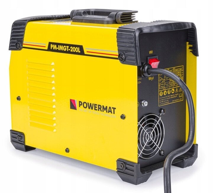 Suvirinimo aparatas Powermat PM-IMGT-200L, 230V, 8-200A kaina ir informacija | Suvirinimo aparatai, lituokliai | pigu.lt