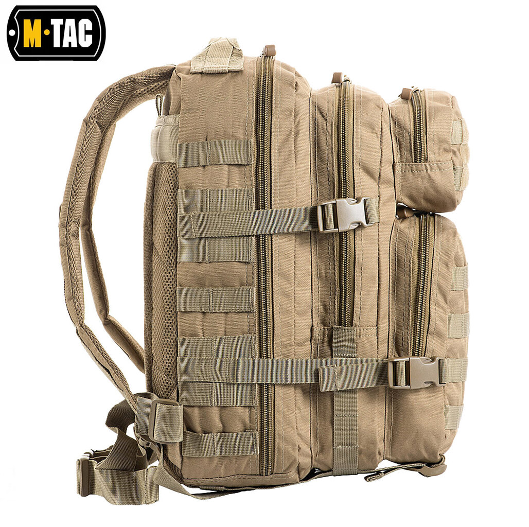 Turistinė kuprinė M-Tac Assault Pack TAN, 20 l kaina ir informacija | Kuprinės ir krepšiai | pigu.lt