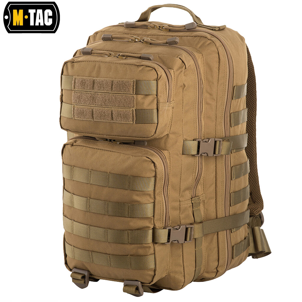 Vyriška turistinė kuprinė M-Tac Large Assault Pack Tan kaina ir informacija | Kuprinės ir krepšiai | pigu.lt