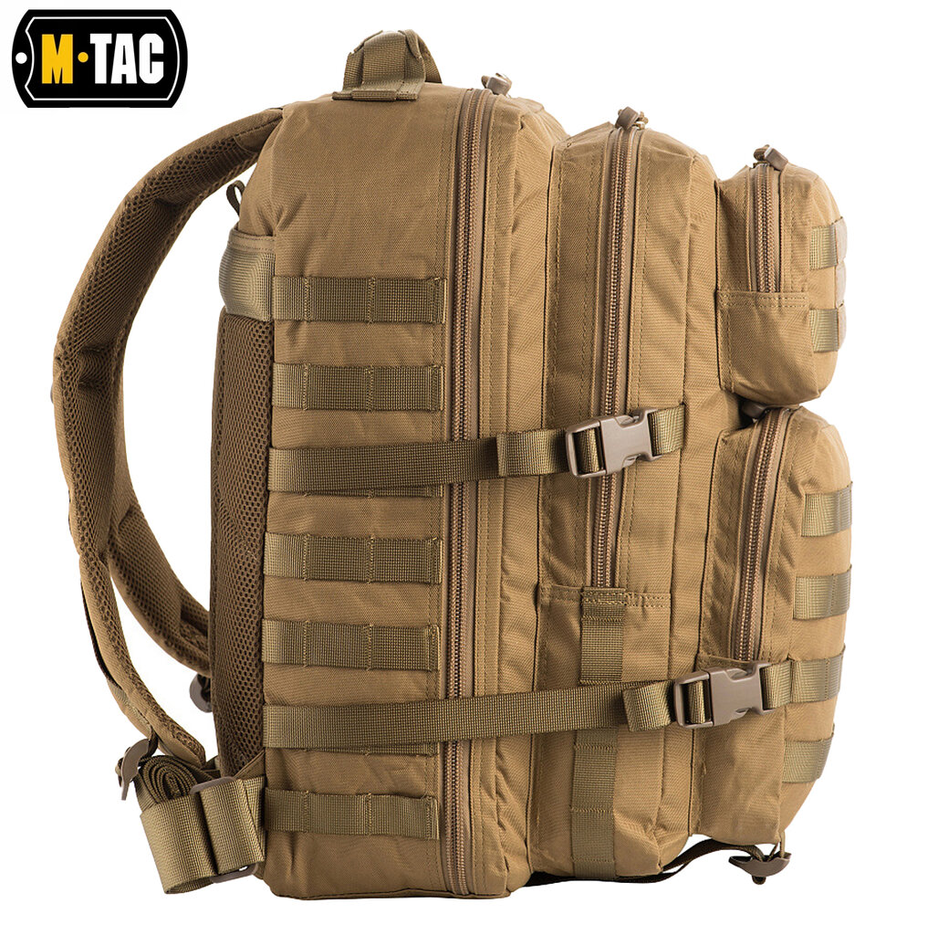 Vyriška turistinė kuprinė M-Tac Large Assault Pack Tan kaina ir informacija | Kuprinės ir krepšiai | pigu.lt