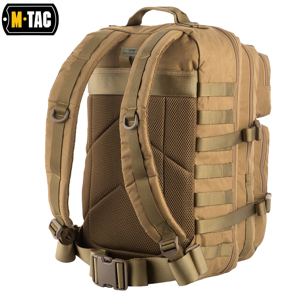 Vyriška turistinė kuprinė M-Tac Large Assault Pack Tan kaina ir informacija | Kuprinės ir krepšiai | pigu.lt