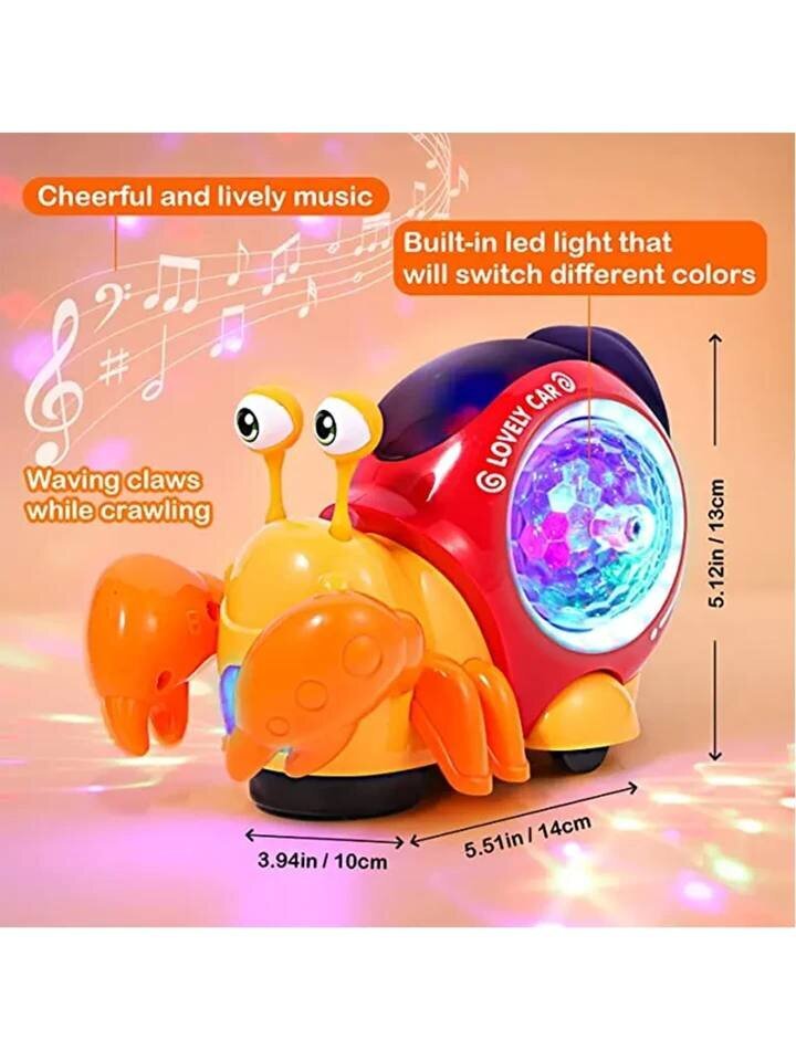Muzikinis besilankstantis krabas Electronics LV-517 kaina ir informacija | Žaislai kūdikiams | pigu.lt