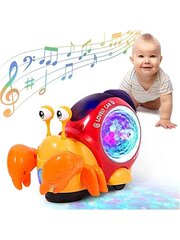 Детская игрушка - музыкальный ползающий краб Electronics LV-517, 1 шт. цена и информация | Игрушки для малышей | pigu.lt