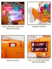 Интерактивная игрушка, светящаяся рыбка с шестеренками, Electronics LV-518, 1 шт. цена и информация | Игрушки для девочек | pigu.lt