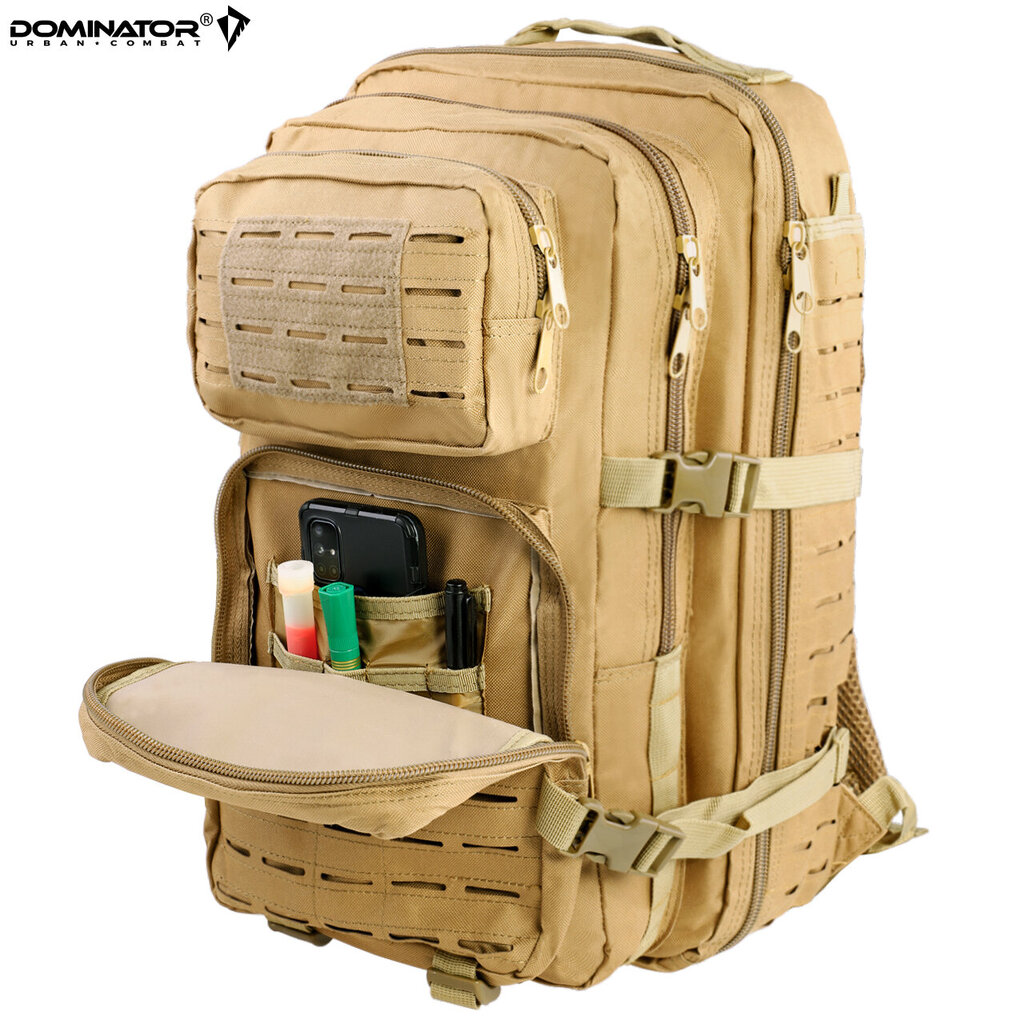 Turistinė kuprinė Dominator Urban Combat Warrior Tac 36L, smėlio spalvos kaina ir informacija | Kuprinės ir krepšiai | pigu.lt