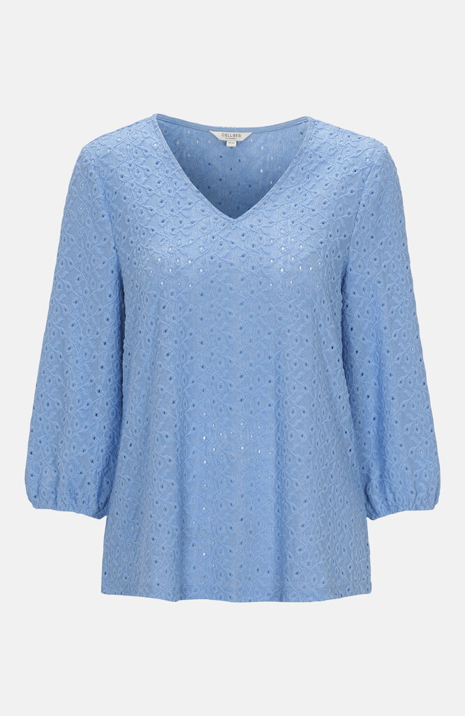 Cellbes moteriška palaidinė PETRA, šviesiai mėlyna kaina ir informacija | Palaidinės, marškiniai moterims | pigu.lt