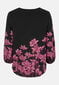 Cellbes moteriška palaidinė ENGLA, juoda-gėlėta kaina ir informacija | Palaidinės, marškiniai moterims | pigu.lt