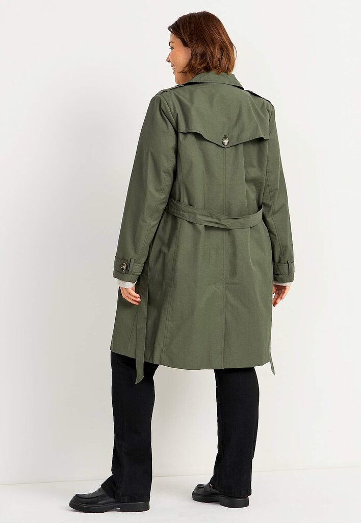 Cellbes moteriškas paltas TRINITY, chaki kaina ir informacija | Paltai moterims | pigu.lt