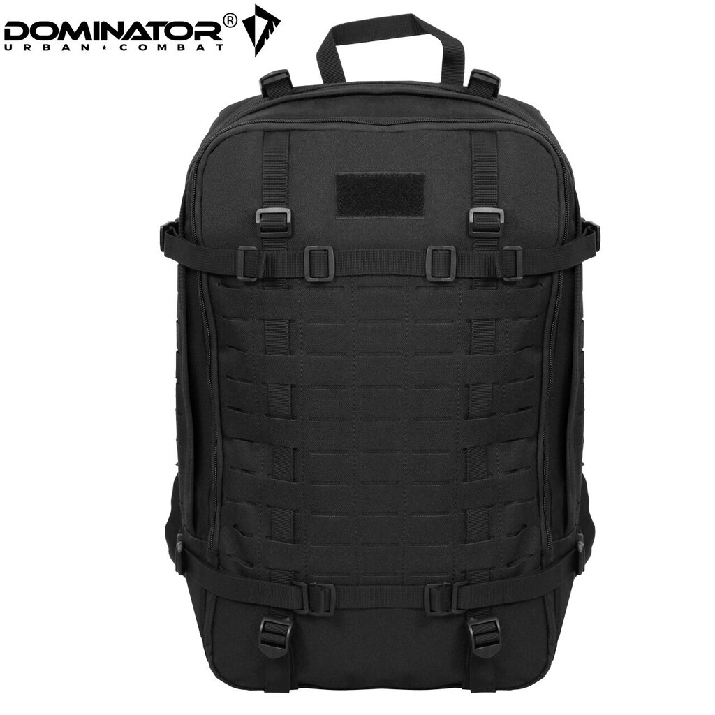 Turistinė kuprinė Dominator Urban Combat Defender Laser Cut 45L, juoda kaina ir informacija | Kuprinės ir krepšiai | pigu.lt