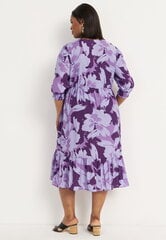 Cellbes moteriška suknelė SOFIE, violetinė-gėlėta kaina ir informacija | Suknelės | pigu.lt