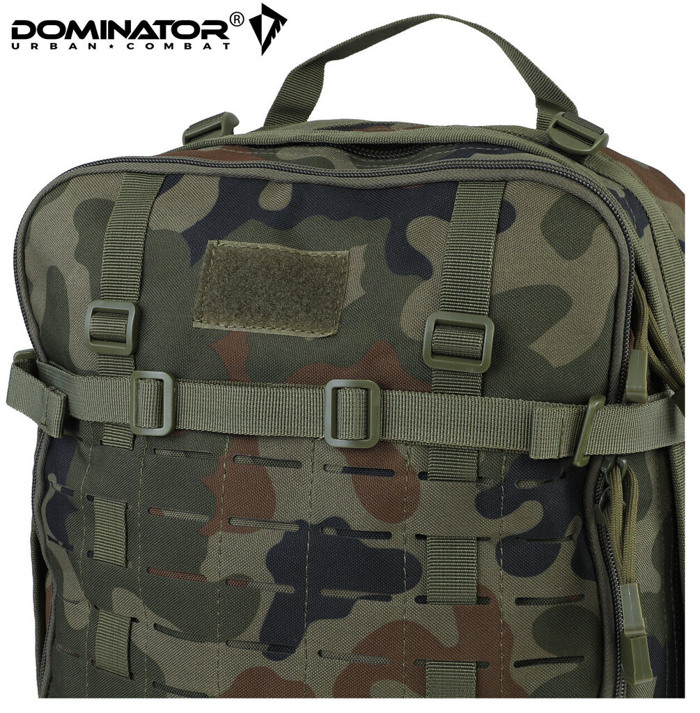 Turistinė kuprinė Dominator Urban Combat Defender Laser Cut 45L, žalia kaina ir informacija | Kuprinės ir krepšiai | pigu.lt