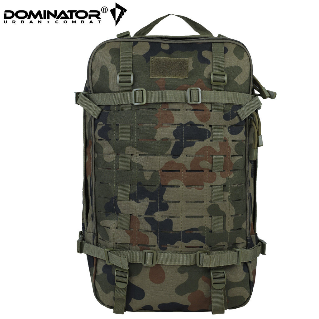 Turistinė kuprinė Dominator Urban Combat Defender Laser Cut 45L, žalia kaina ir informacija | Kuprinės ir krepšiai | pigu.lt