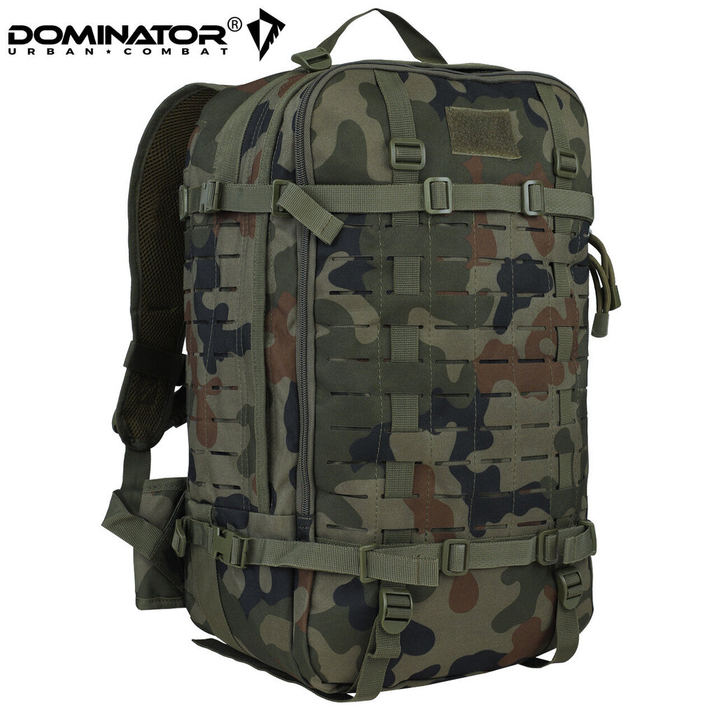 Turistinė kuprinė Dominator Urban Combat Defender Laser Cut 45L, žalia цена и информация | Kuprinės ir krepšiai | pigu.lt