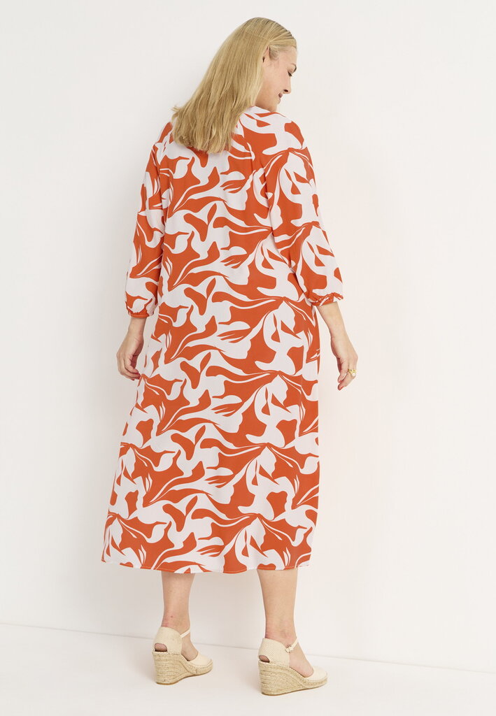 Cellbes moteriška suknelė ELISABETH, balta-oranžinė цена и информация | Suknelės | pigu.lt