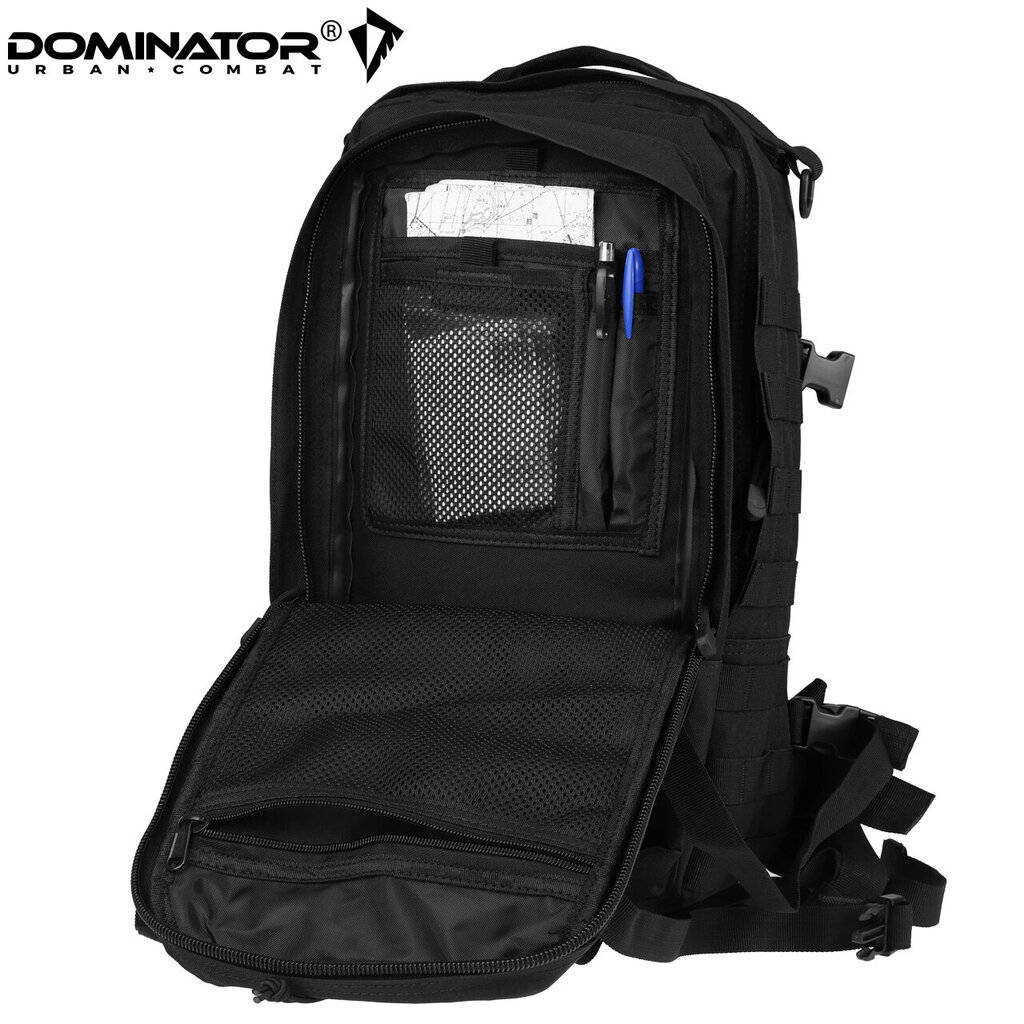 Turistinė kuprinė Dominator Urban Combat EDC 30L, juoda kaina ir informacija | Kuprinės ir krepšiai | pigu.lt
