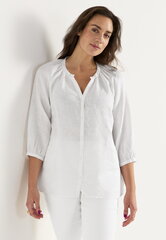 Cellbes moteriška lininė palaidinė LINNEA, balta kaina ir informacija | Palaidinės, marškiniai moterims | pigu.lt