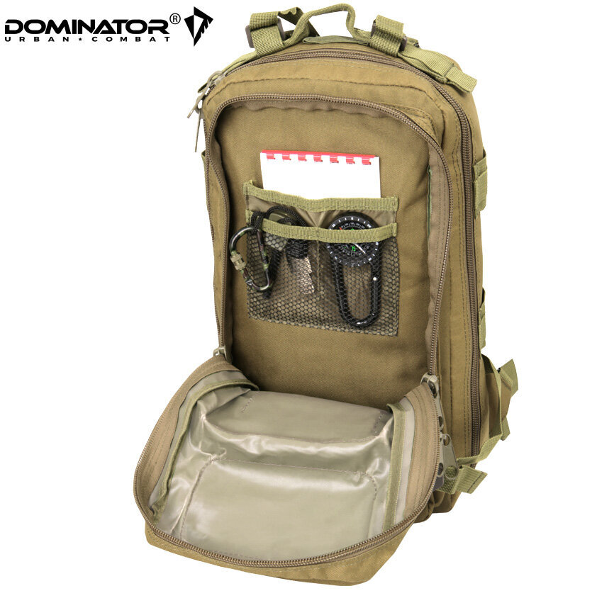 Turistinė kuprinė Dominator Urban Combat Shadow 30L, smėlio spalvos kaina ir informacija | Kuprinės ir krepšiai | pigu.lt