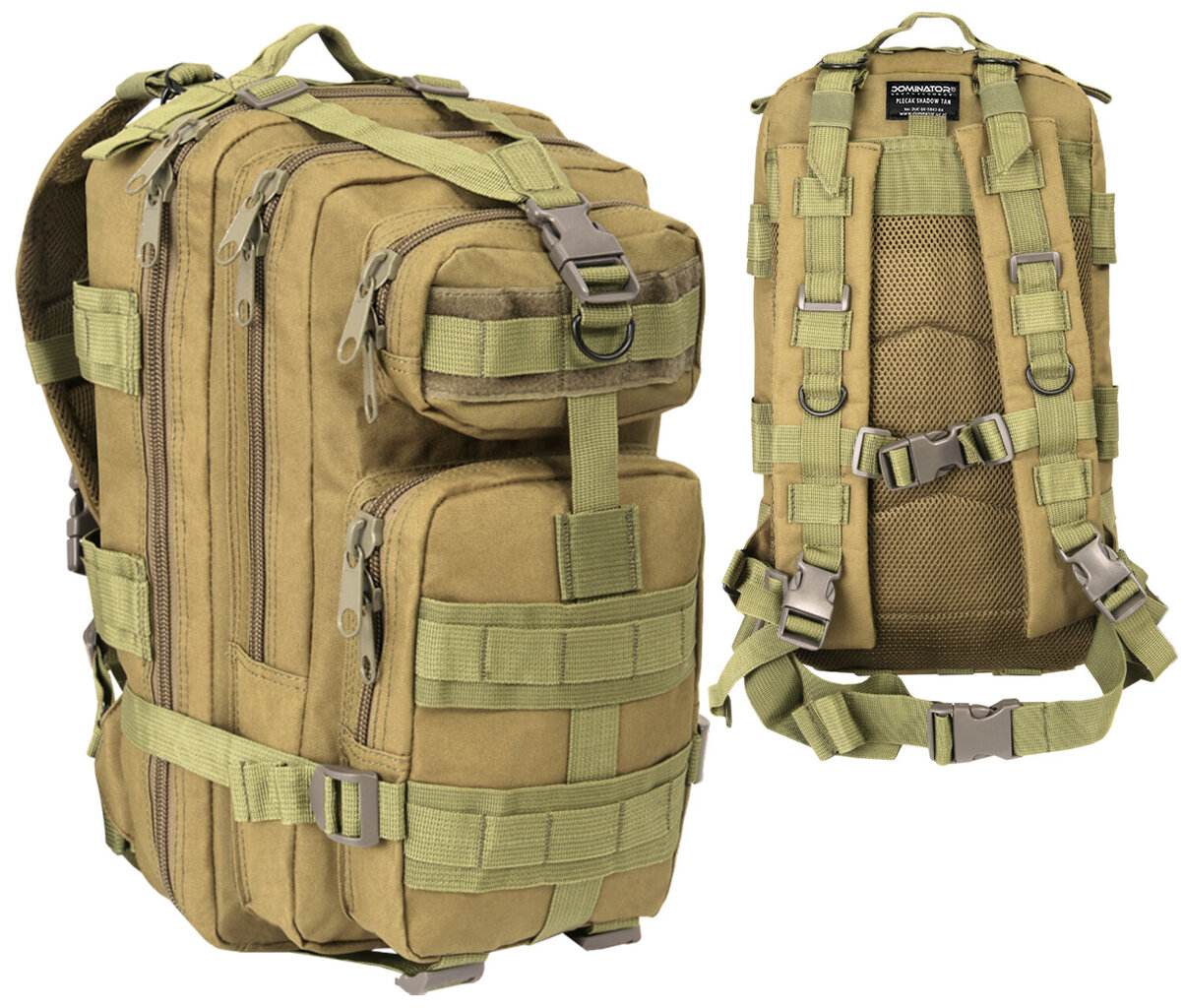 Turistinė kuprinė Dominator Urban Combat Shadow 30L, smėlio spalvos цена и информация | Kuprinės ir krepšiai | pigu.lt