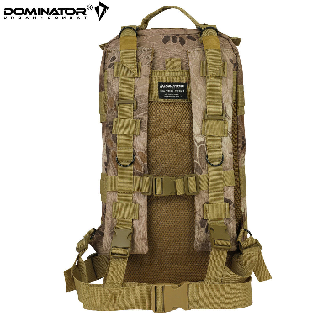 Turistinė kuprinė Dominator Urban Combat Shadow 30L, ruda kaina ir informacija | Kuprinės ir krepšiai | pigu.lt