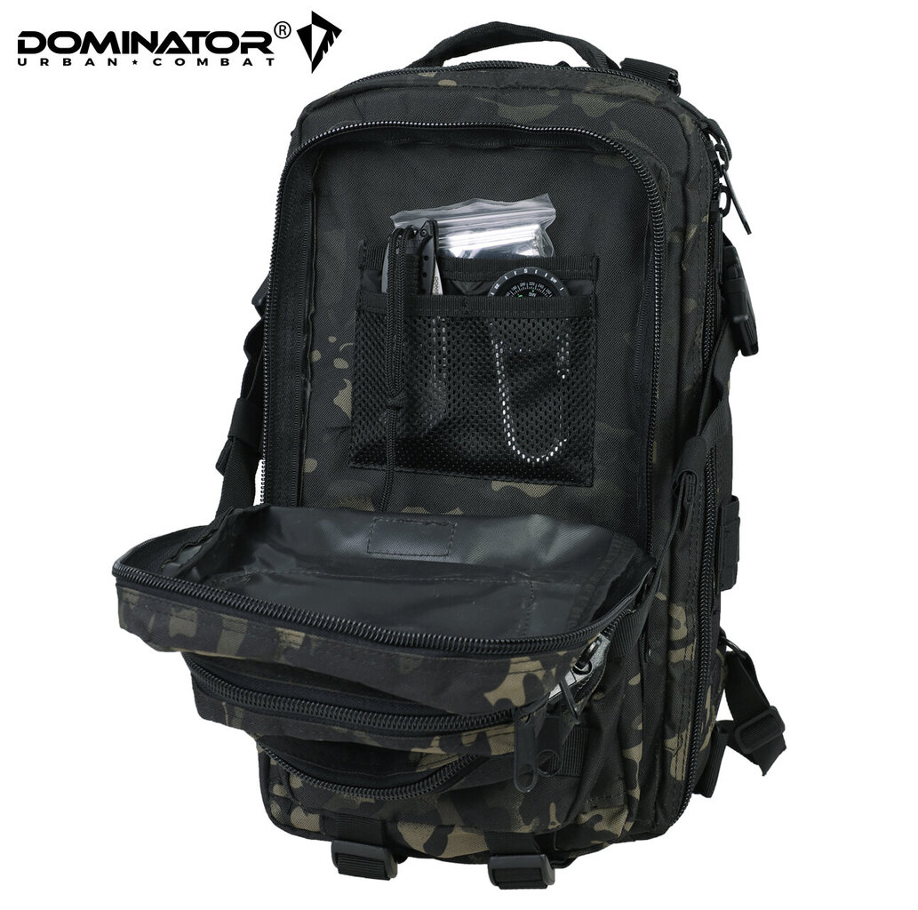 Turistinė kuprinė Dominator Urban Combat velcro 30L, juoda kaina ir informacija | Kuprinės ir krepšiai | pigu.lt