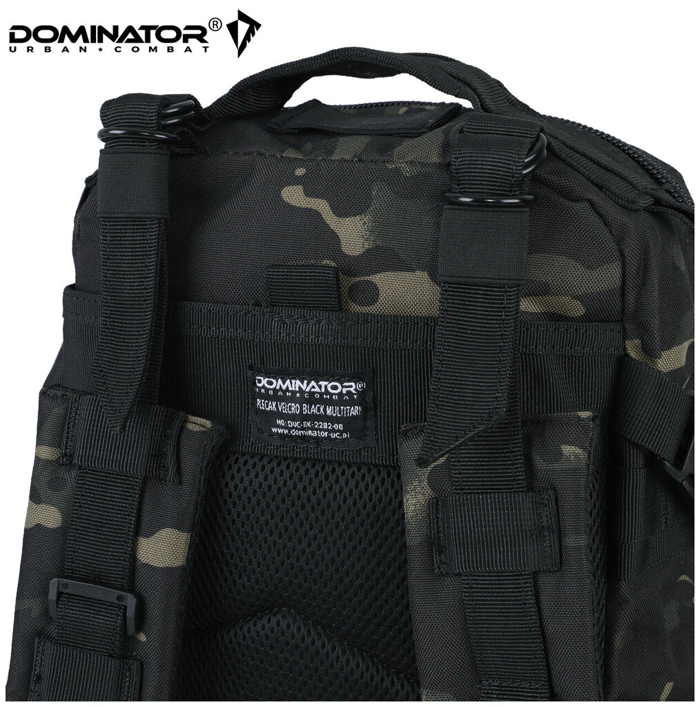 Turistinė kuprinė Dominator Urban Combat velcro 30L, juoda kaina ir informacija | Kuprinės ir krepšiai | pigu.lt