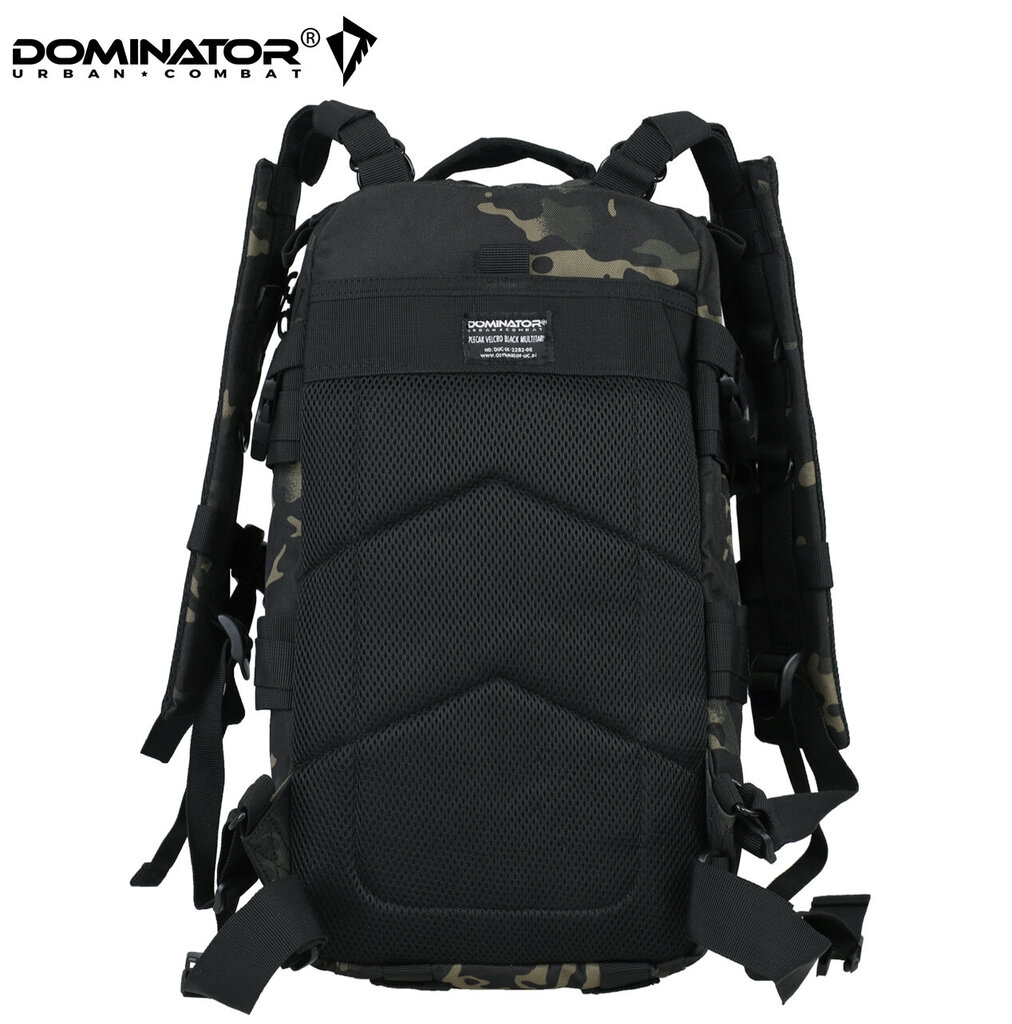 Turistinė kuprinė Dominator Urban Combat velcro 30L, juoda kaina ir informacija | Kuprinės ir krepšiai | pigu.lt