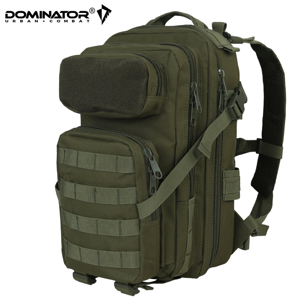 Turistinė kuprinė Dominator Urban Combat velcro 30L, žalia kaina ir informacija | Kuprinės ir krepšiai | pigu.lt