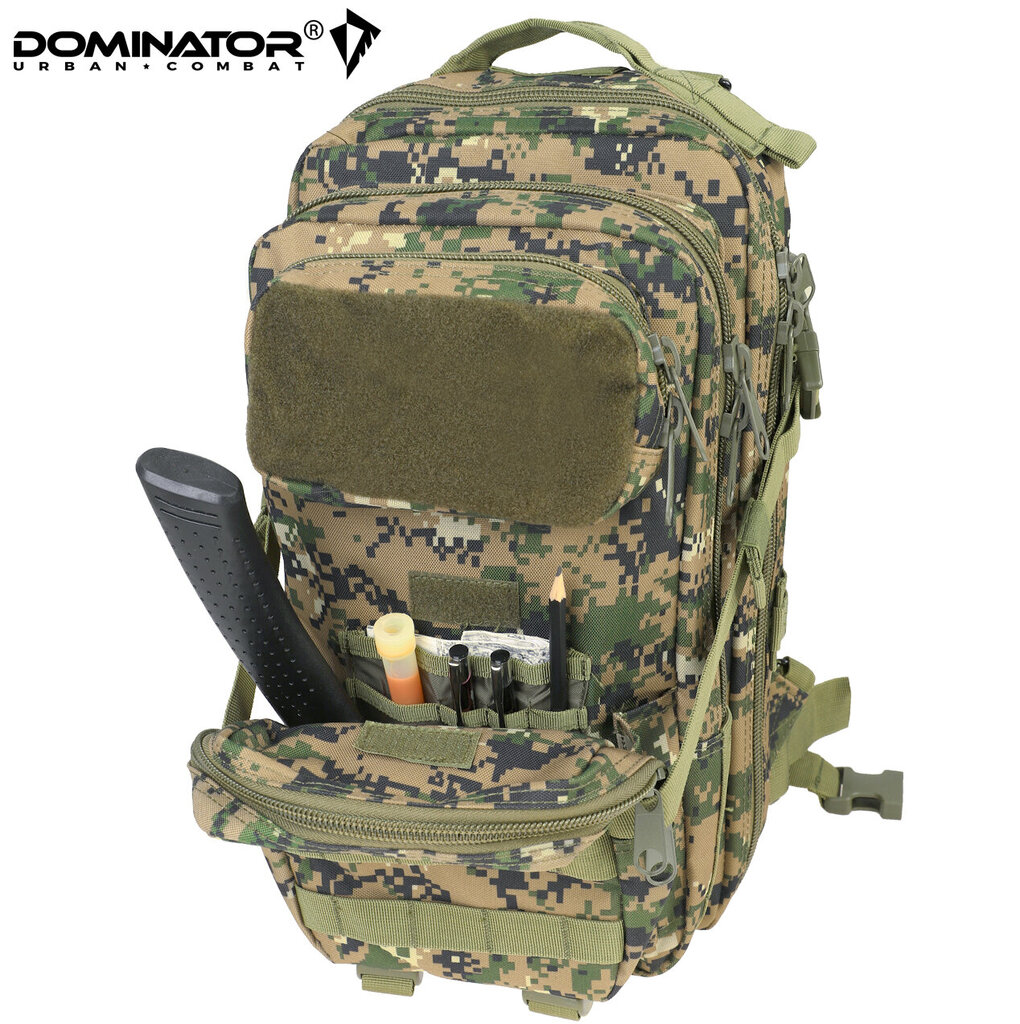 Turistinė kuprinė Dominator Urban Combat velcro 30L, žalia kaina ir informacija | Kuprinės ir krepšiai | pigu.lt