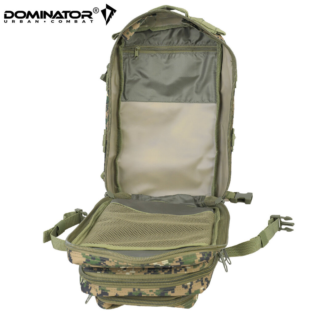 Turistinė kuprinė Dominator Urban Combat velcro 30L, žalia kaina ir informacija | Kuprinės ir krepšiai | pigu.lt