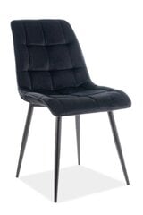 Kėdė Signal Meble Chic, juoda kaina ir informacija | Virtuvės ir valgomojo kėdės | pigu.lt