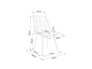 Kėdė Signal Meble Chic, juoda цена и информация | Стулья для кухни и столовой | pigu.lt