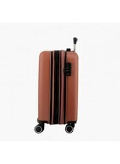 Маленький чемодан Jump Stripe-Band, S, коричневый цена и информация | Чемоданы, дорожные сумки  | pigu.lt