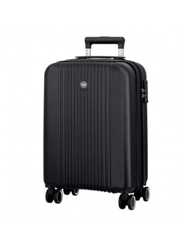Mažas lagaminas Jump Stripe-Band, S, juodas kaina ir informacija | Lagaminai, kelioniniai krepšiai | pigu.lt