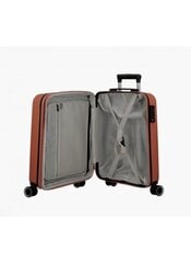 Средний чемодан Jump Stripe-Band, M, коричневый цена и информация | Чемоданы, дорожные сумки  | pigu.lt