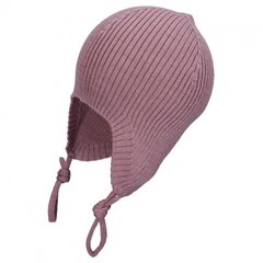 Шапка-шлем TuTu из мериносовой шерсти, розовая цена и информация | Шапки, перчатки, шарфики для новорожденных | pigu.lt