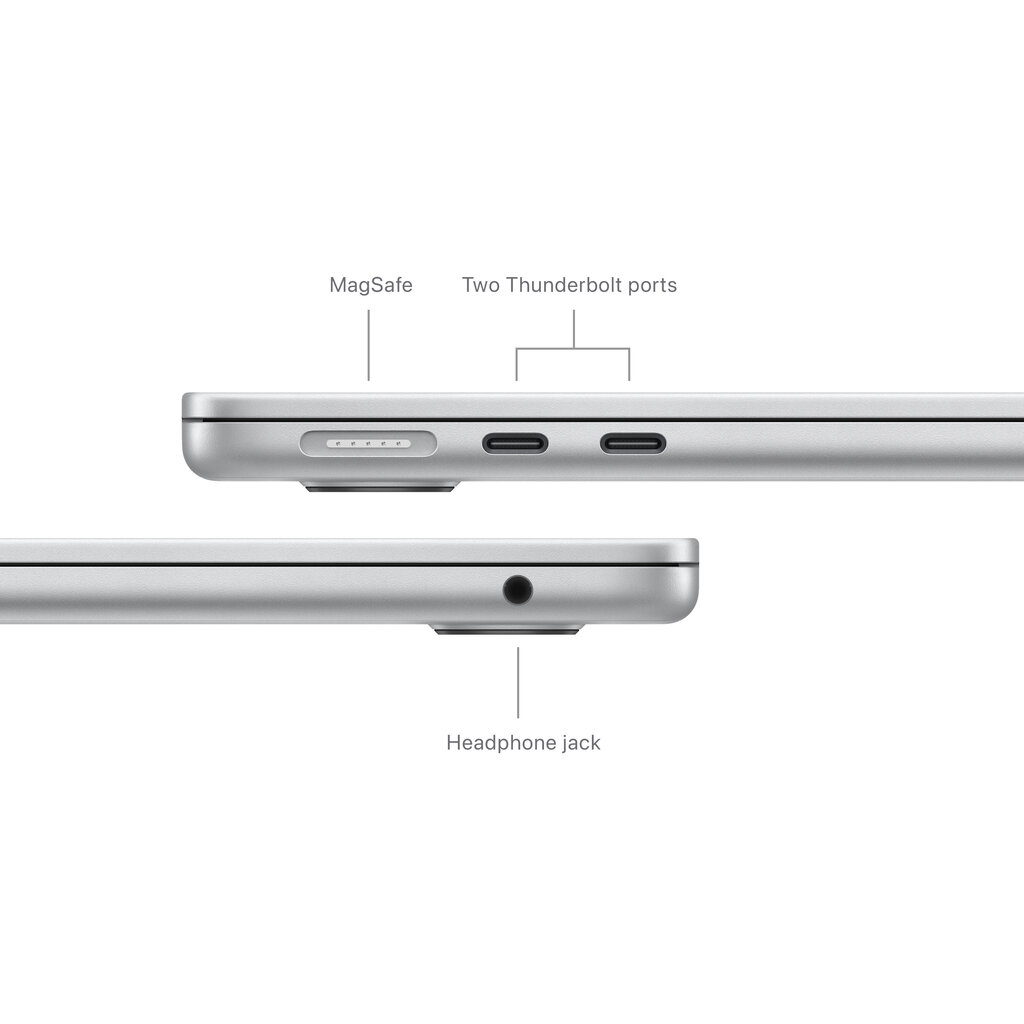 Apple MacBook Air 13" M3 chip with 8-core CPU and 8-core GPU 8GB 256GB SSD - Silver - MRXQ3RU/A kaina ir informacija | Nešiojami kompiuteriai | pigu.lt