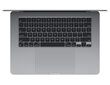 MacBook Air 15" Apple M3 chip with 8-core CPU and 10-core GPU, 8GB, 256GB SSD - Space Grey - MRYM3KS/A kaina ir informacija | Nešiojami kompiuteriai | pigu.lt